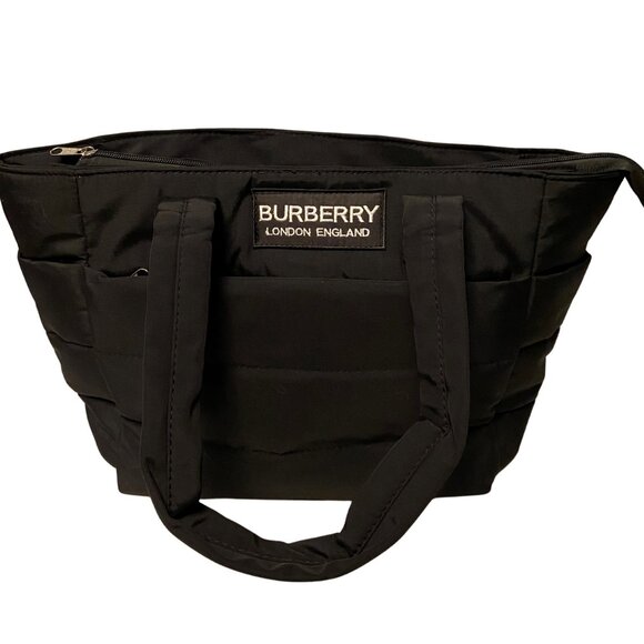 Women's Black Quilted Shoulder Bag - Picture 1 of 8